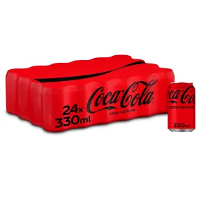 Refresco Zero Azúcar Coca-Cola - Pack 24 Latas 330 ml