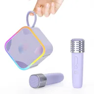 Karaoke para niños con 2 micrófonos, regalo ideal 3-12 años