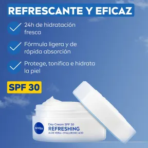 Crema de Día NIVEA Refrescante 2x50ml con SPF30