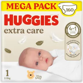 Huggies Extra Care 160 unidades - Pañales