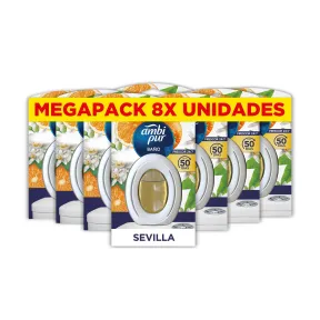 Ambipur Pack de 8: Fragancia Naranja y Canela para Baño