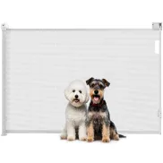 Barrera Retráctil para Perros Pequeños 0-144 cm Pawhut