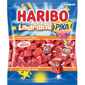 Ladrillos de Fresa Pika HARIBO 1Kg