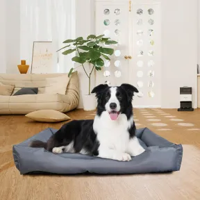 Cama Ortopédica Grande para Perros Angel Living, Lavable, Gris