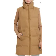Plumífero sin Mangas Vero Moda para Mujer - Marrón y Verde