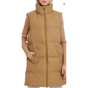 Plumífero sin Mangas Vero Moda para Mujer - Marrón y Verde