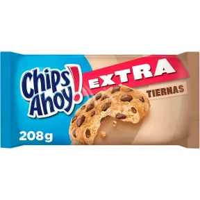 Galletas Chips Ahoy Extra Tiernas con Chocolate, 208 g