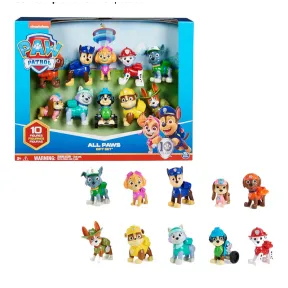 Paw Patrol - Pack 10 Figuras 10º Aniversario Coleccionables