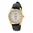 Reloj solar Lorus RY518AX9 dorado para mujer con correa de piel