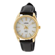 Reloj solar Lorus RY518AX9 dorado para mujer con correa de piel