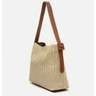 Bolso Saby Efecto Rafia Estilo Hobo