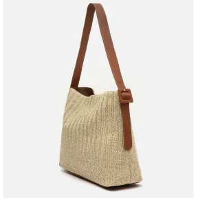 Bolso Saby Efecto Rafia Estilo Hobo