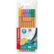 Rotuladores pastel STABILO point 88 - Estuche de 8 unidades