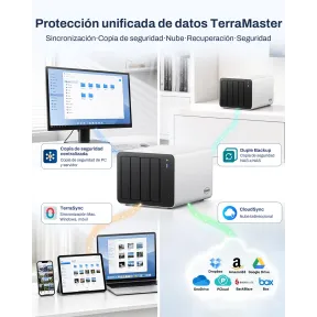 NAS 4 Bahías TERRAMASTER F4-425 Pro con Intel N350 y 16GB RAM