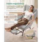 Sillón Mecedor con Reposapiés y Cojín Extraíble