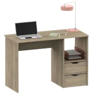 Mesa de Estudio Juvenil con 2 Cajones en Roble Cambrian