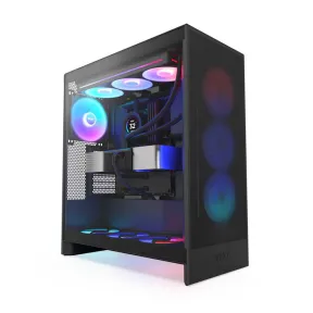 NZXT H7 Flow RGB - Torre ATX con Ventiladores y Cristal Templado
