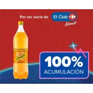 Schweppes Naranja 1,5l: 100% regalo para socios Carrefour