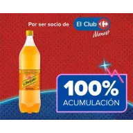 Schweppes Naranja 1,5l: 100% regalo para socios Carrefour