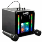 Karaoke Bluetooth RockJam Singcube con 2 micrófonos y luces
