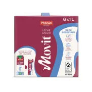 Leche Semidesnatada Pascual Movit con Calcio - Pack 6L