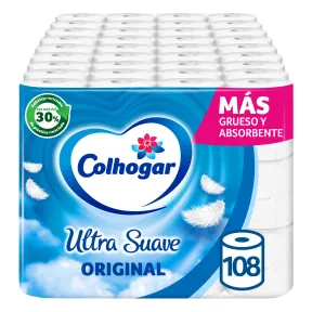 Papel Higiénico Colhogar Ultra Suave Original x108 Rollos