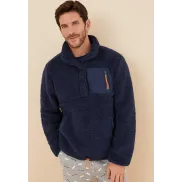 Sudadera polar azul marino de Women Secret
