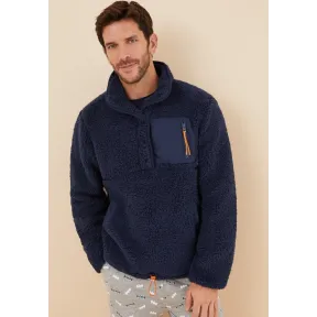 Sudadera polar azul marino de Women Secret