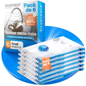 Bolsas al Vacío para Ropa SilverRack (6 Piezas, 40x60 cm)