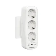 Ladrón Enchufes 6 en 1 con USB C y Tomas Schuko 16A