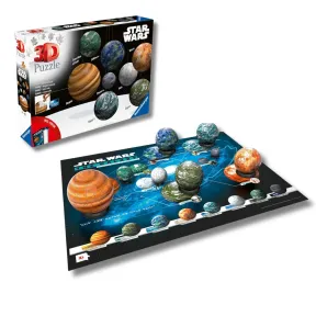 Puzzle 3D Star Wars: Galaxia y Sistema Solar para Niños