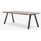 Mesa FAUSING natural de jardín A100xL220