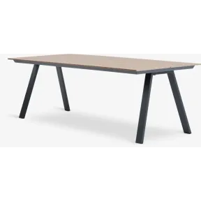 Mesa FAUSING natural de jardín A100xL220