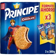 Galletas Príncipe Original 3 x 300g con Crema de Chocolate