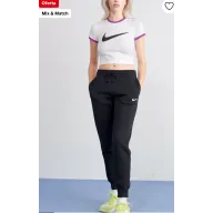 Pantalones deportivos Nike para mujer en negro y gris