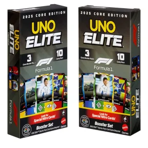 UNO Elite Fórmula 1 2025: Pack de 2 Conjuntos y 60 Tarjetas