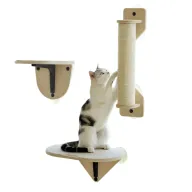 Hamaca de Ventana para Gatos - 3 Piezas de Madera con Ventosas