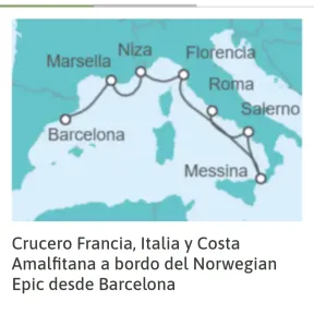 Crucero Amalfitano: Salidas en Jul, Ago y Oct 2026 desde 442