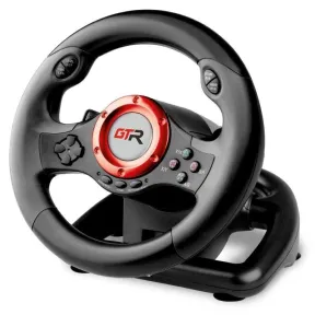 Volante Multiplataforma Indeca Jinshu V GTR 23cm con Pedales