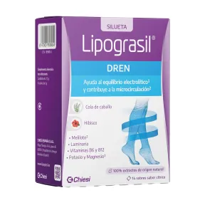 Drenante y Remineralizante: 14 Sobres LIPOGRASIL