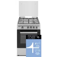 Cocina a Gas Butano Sauber SCI41GB 4 Quemadores Inox