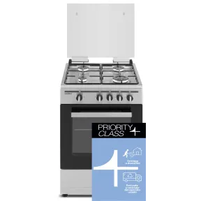 Cocina a Gas Butano Sauber SCI41GB 4 Quemadores Inox