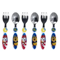 Cubiertos metálicos Paw Patrol Pup Power - Set de 3x2