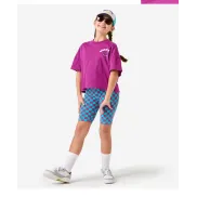 Camiseta Oversize Niños Violeta Rosa 5-15 años a buen precio