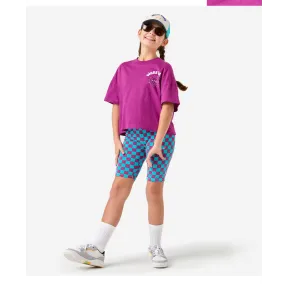 Camiseta Oversize Niños Violeta Rosa 5-15 años a buen precio