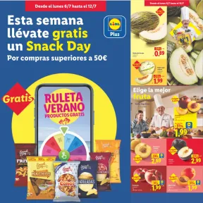 Snack GRATIS en LIDL por compras superiores a 50€