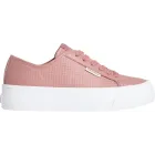 Calvin Klein Vulc Flat Lace Up Mujer Baja Text LTH