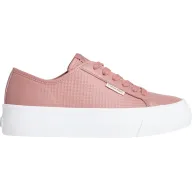 Calvin Klein Vulc Flat Lace Up Mujer Baja Text LTH