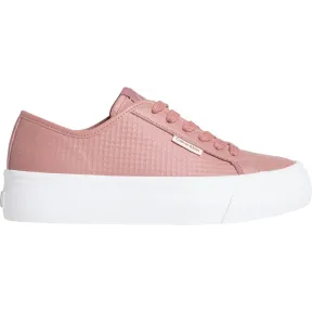 Calvin Klein Vulc Flat Lace Up Mujer Baja Text LTH
