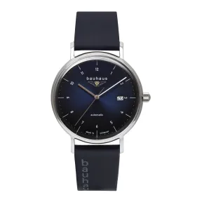 Reloj automático Bauhaus para hombre 2152-3 con correa de cuero